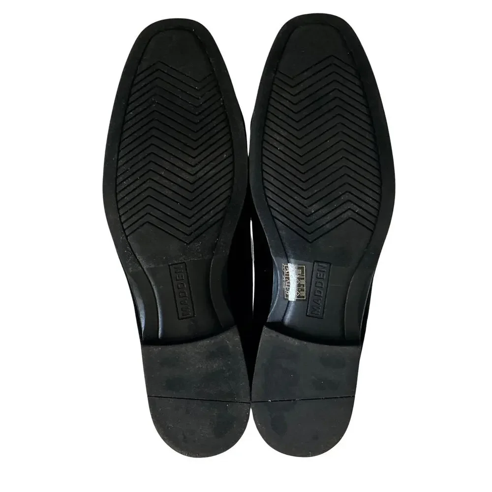 Steve Madden Ortholite Lined Black Soft Velvet Slip-On Formal Loafers Men’s 14M